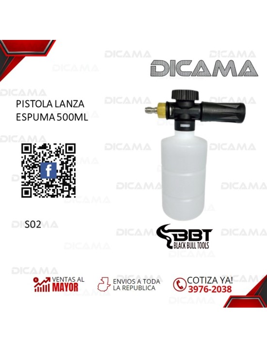 PISTOLA LANZA ESPUMA 500ML