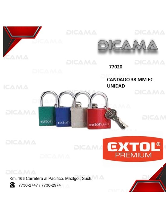 CANDADO 38 MM EC