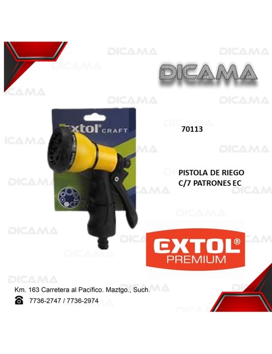 PISTOLA RIEGO C/7 PATRONES EC