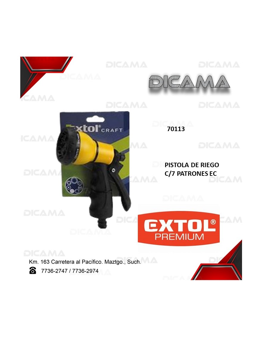 PISTOLA RIEGO C/7 PATRONES EC
