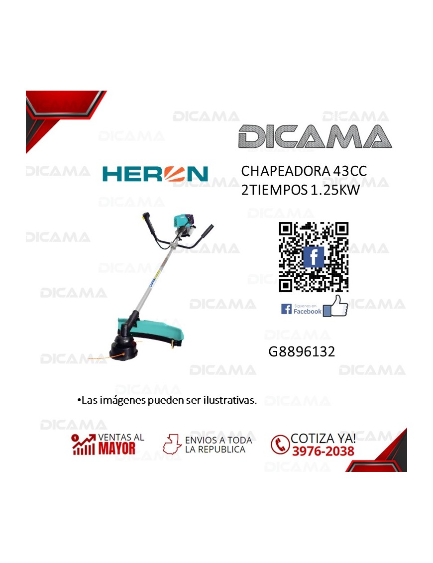 CHAPEADORA A GASOLINA 2 TIEMPOS 43CC 1.25KW