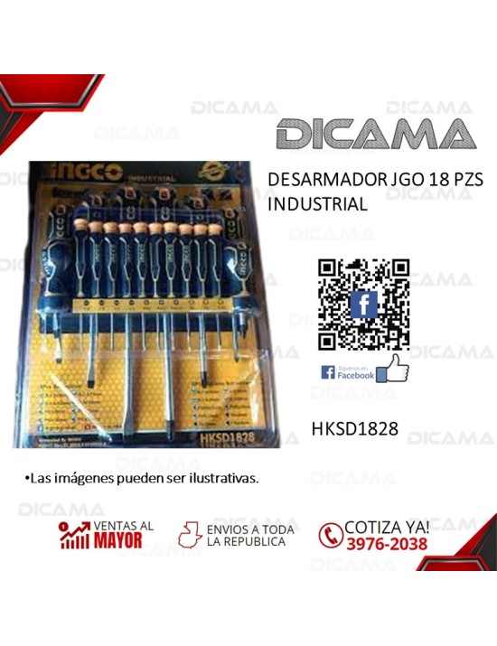 DESARMADOR JGO 18 PZS INDUSTRIAL