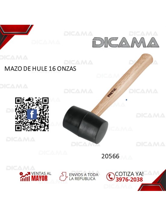 MAZO DE HULE 16 ONZAS