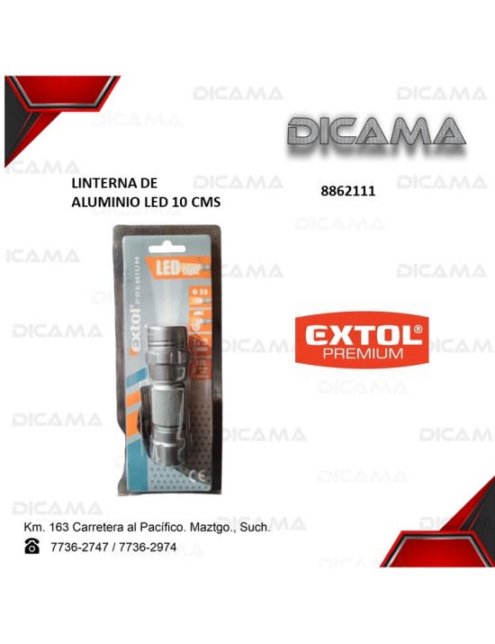 LINTERNA DE ALUMINIO LED 10CMS