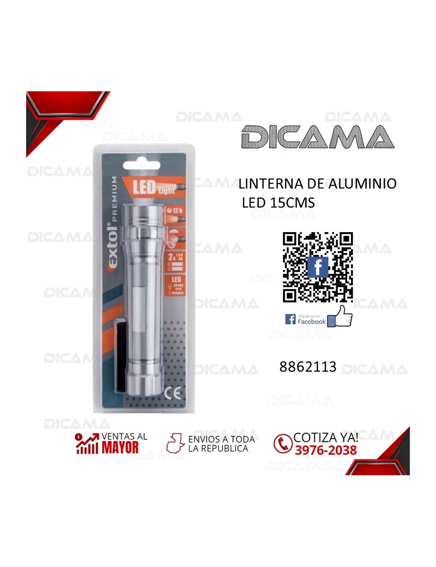 LINTERNA DE ALUMINIO LED 15CMS
