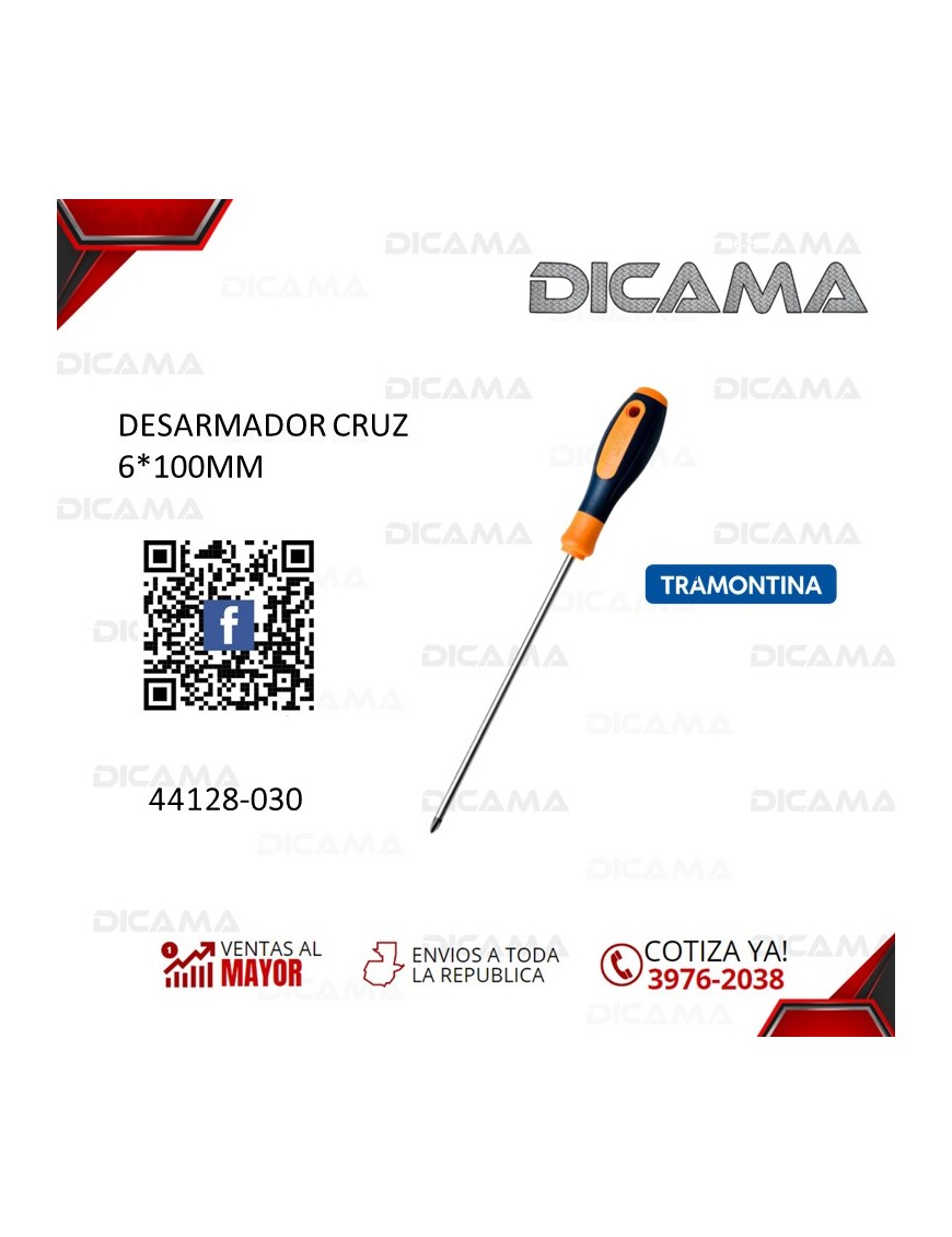 DESARMADOR CRUZ 6*100MM