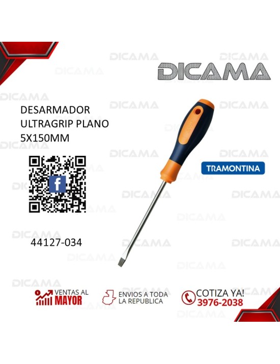 DESARMADOR PLANO 5X150MM ULTRAGRIP