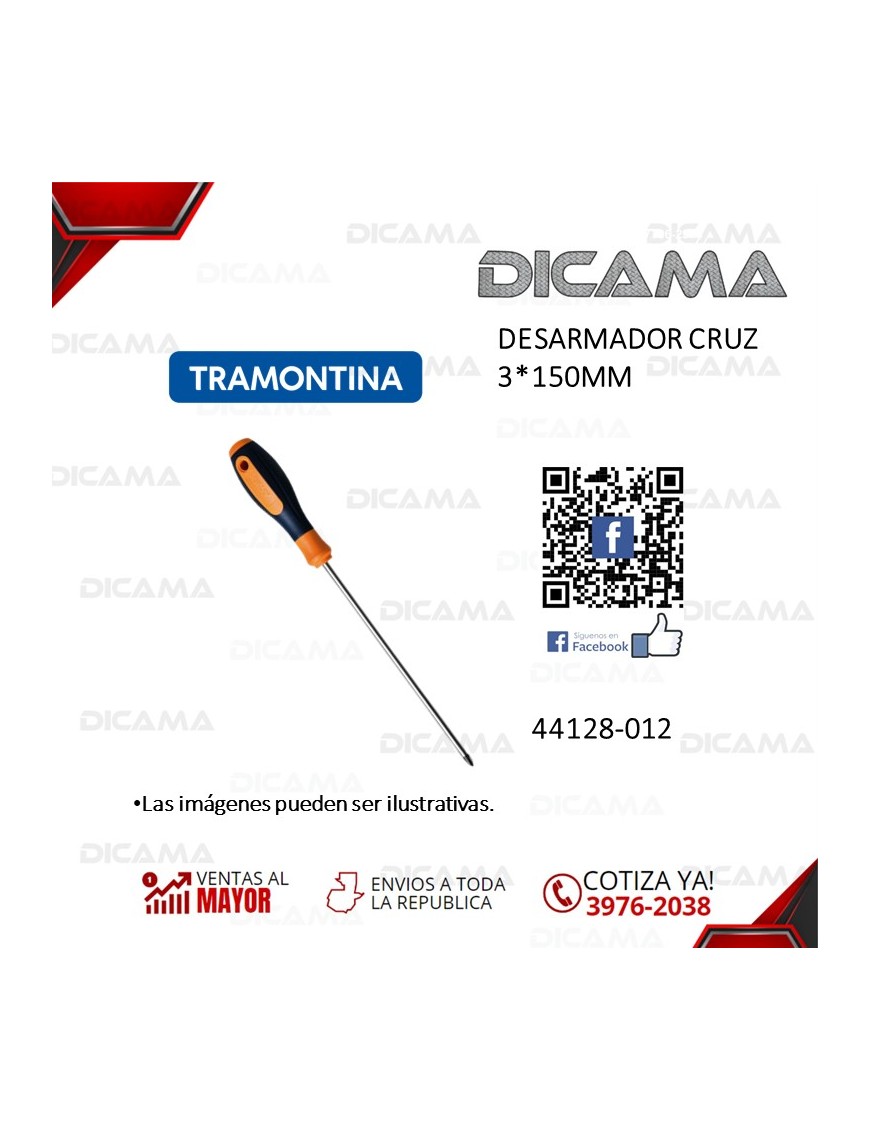 DESARMADOR CRUZ 3*150MM