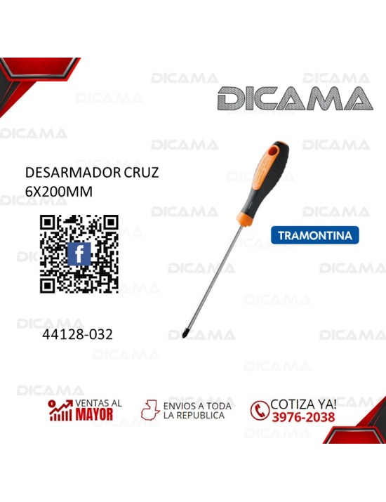 DESARMADOR CRUZ 6X200MM