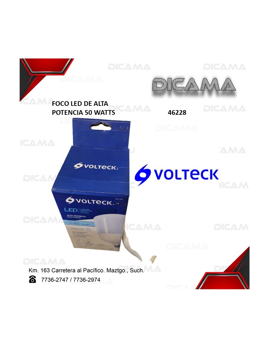 BOMBILLA LED 50WATTS ALTA POTENCIA