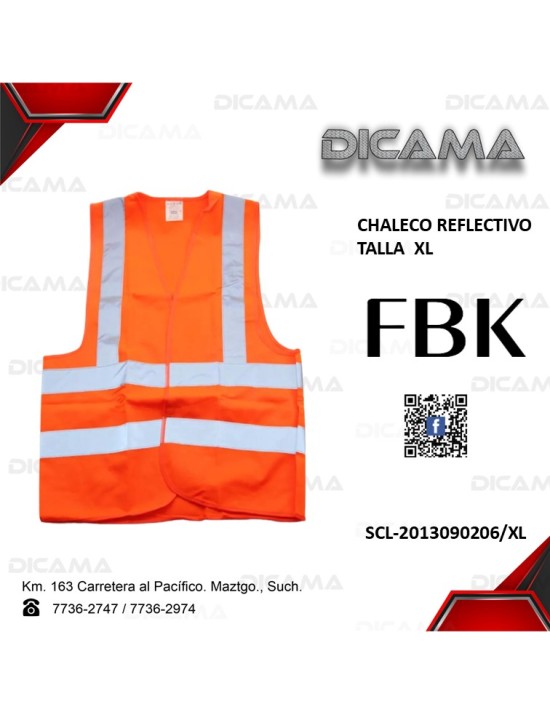 CHALECO REFLECTIVO TALLA XL