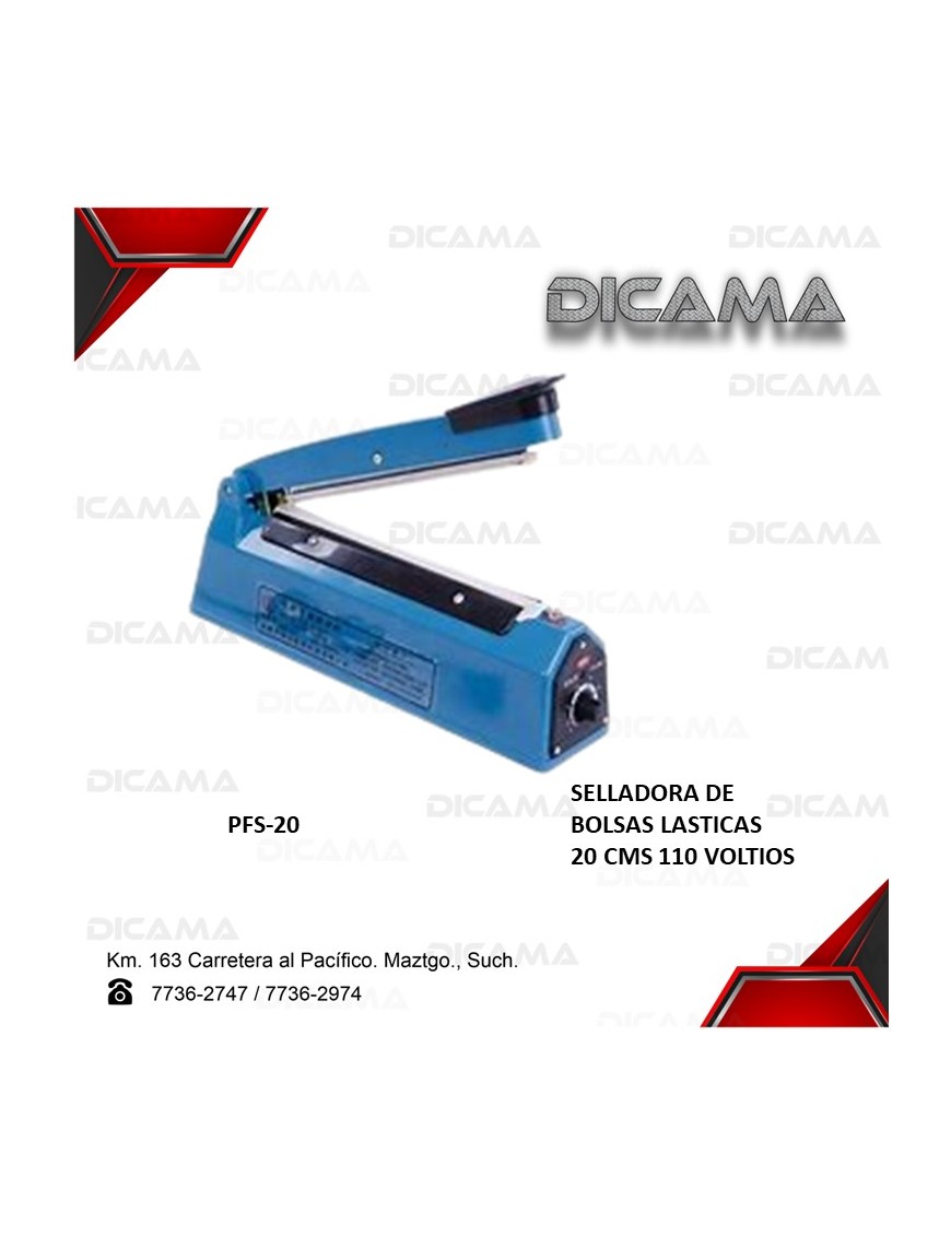 SELLADORA DE BOLSAS PLASTICA 110 VOLTIOS