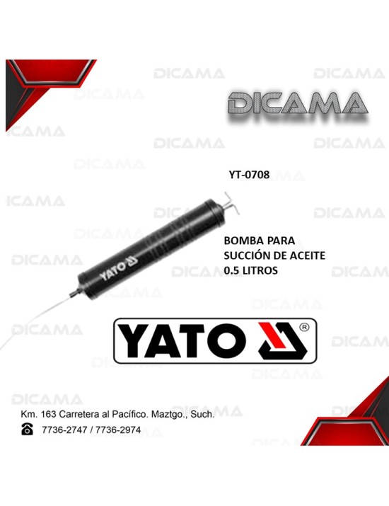 BOMBA PARA SUCCION DE ACEITE 0.5LTOS