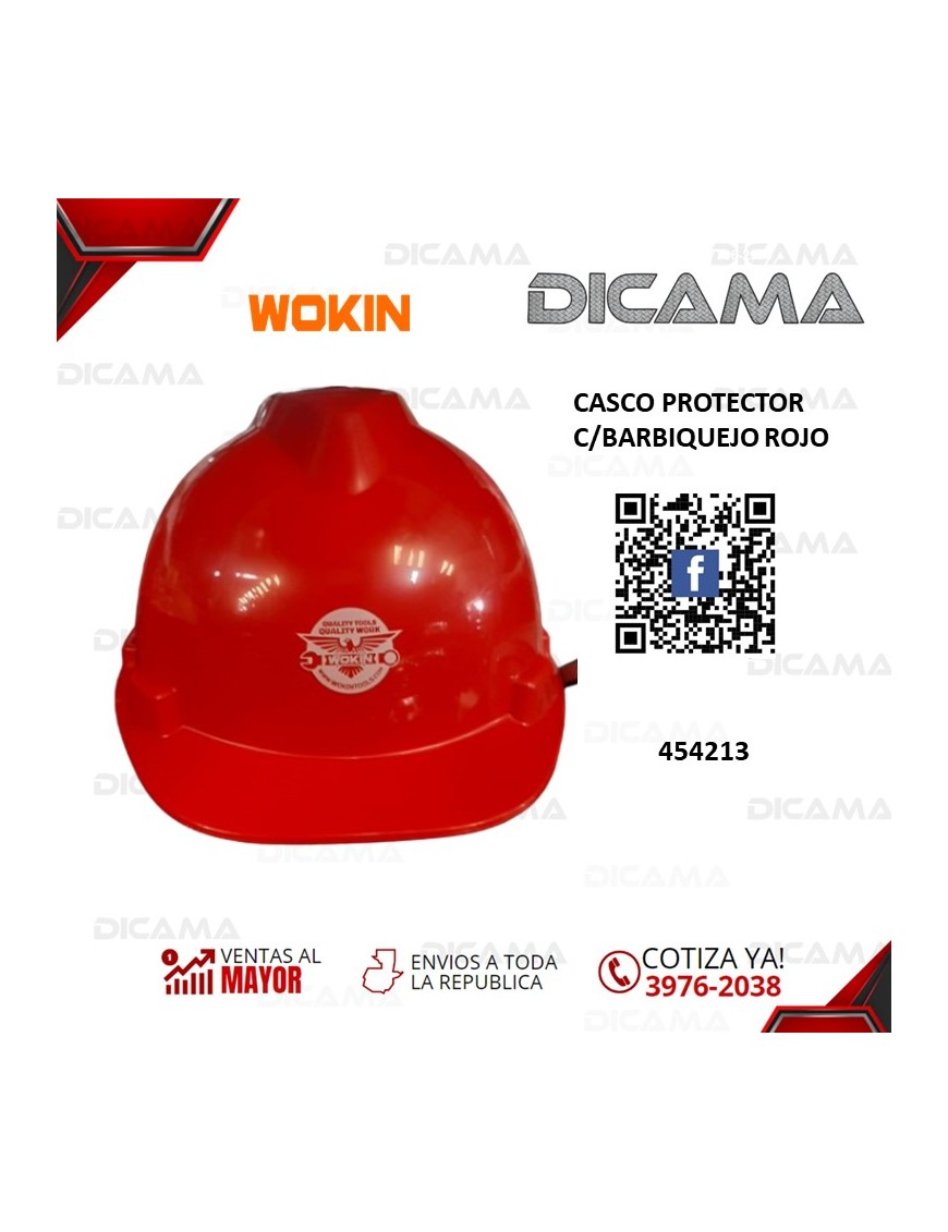 CASCO DE SEGURIDAD ROJO