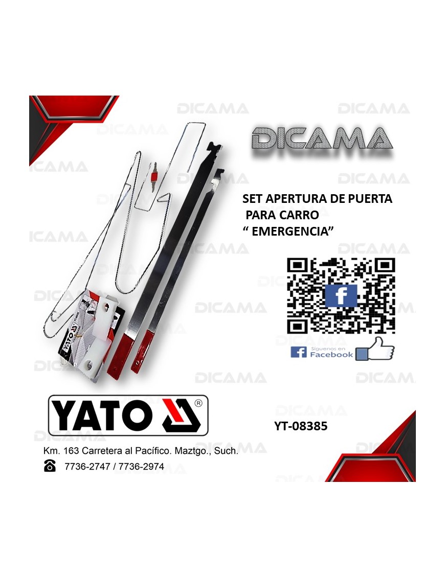 SET APERTURA DE PUERTA PARA CARRO EMERGENCIA