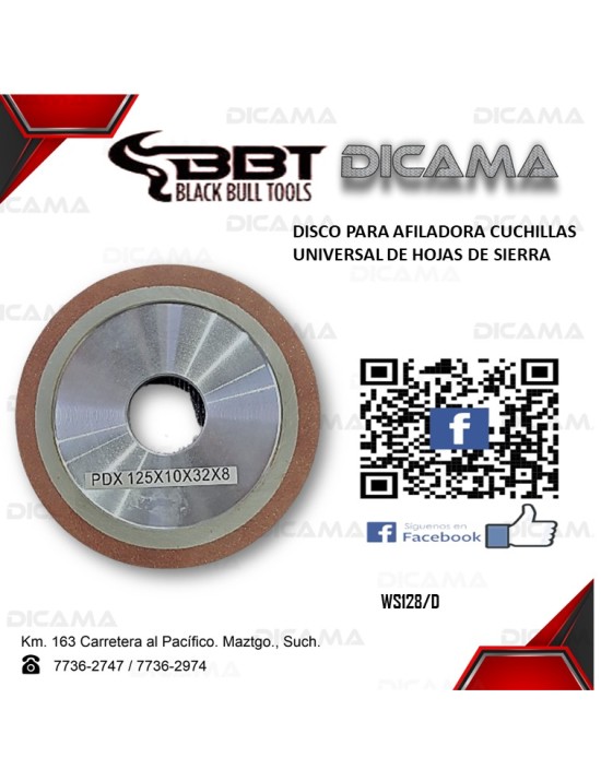 DISCO PARA AFILADORA CUCHILLAS UNIVERSAL DE HOJAS DE SIERRA