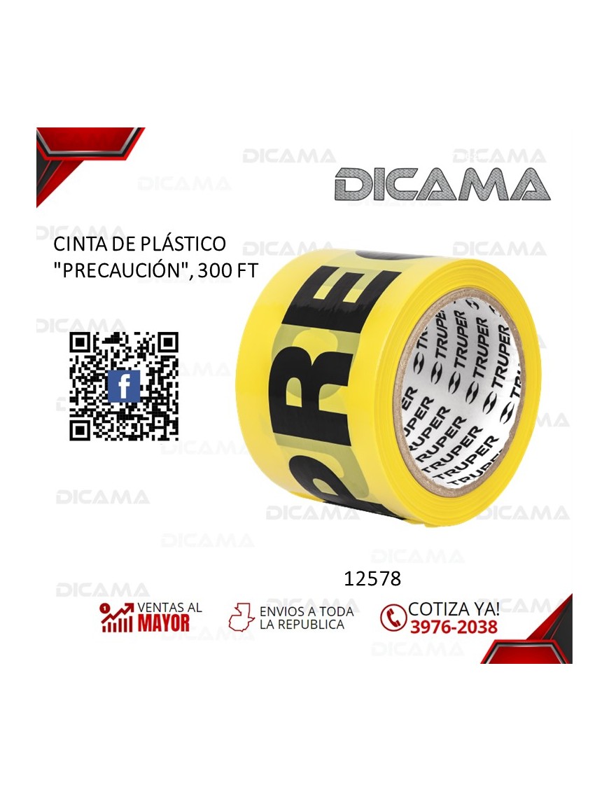 CINTA DE NAYLON PRECAUCIÓN 300 FT