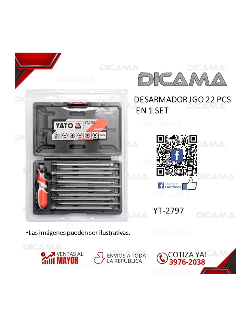 DESARMADOR JGO 22 PCS EN 1 SET