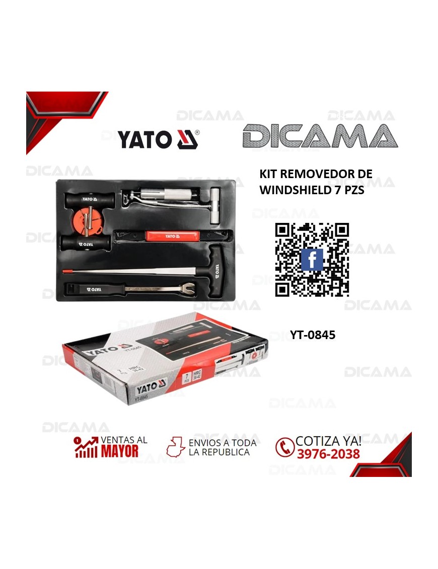 KIT REMOVEDOR DE WINDSHIELD 7 PZS