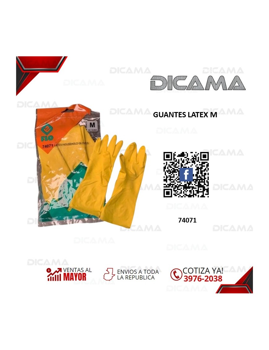 GUANTES LATEX M