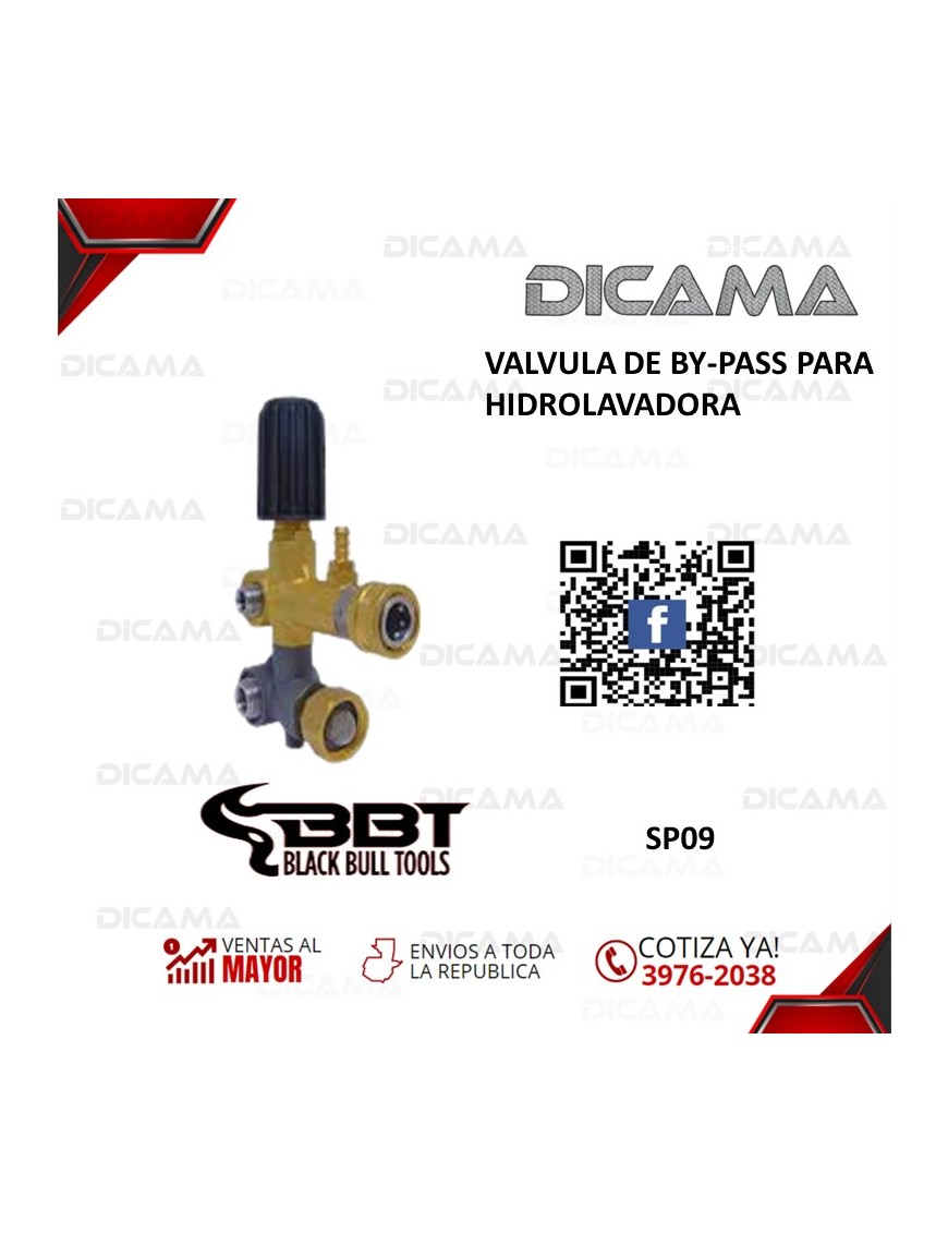 VALVULA DE BY-PASS PARA HIDROLAVADORA