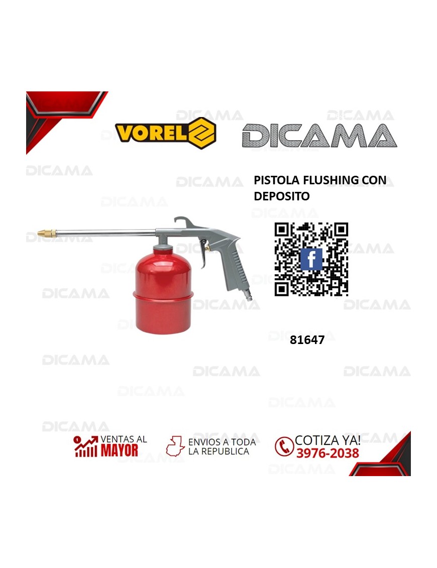 PISTOLA FLUSHING CON DEPOSITO