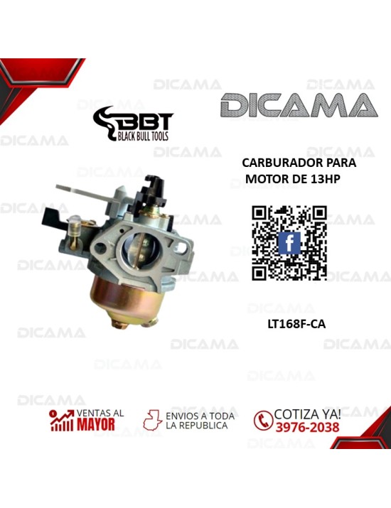 CARBURADOR PARA MOTOR DE 13HP