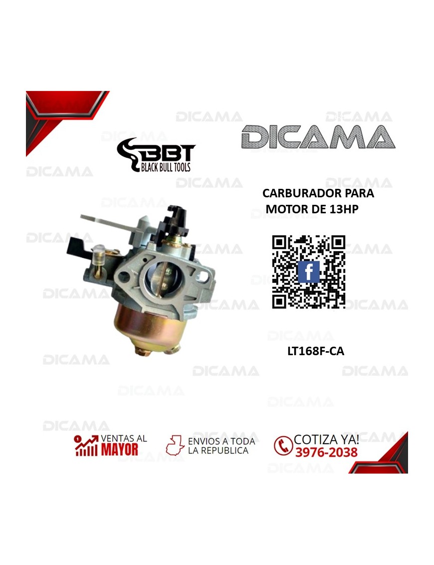 CARBURADOR PARA MOTOR DE 13HP