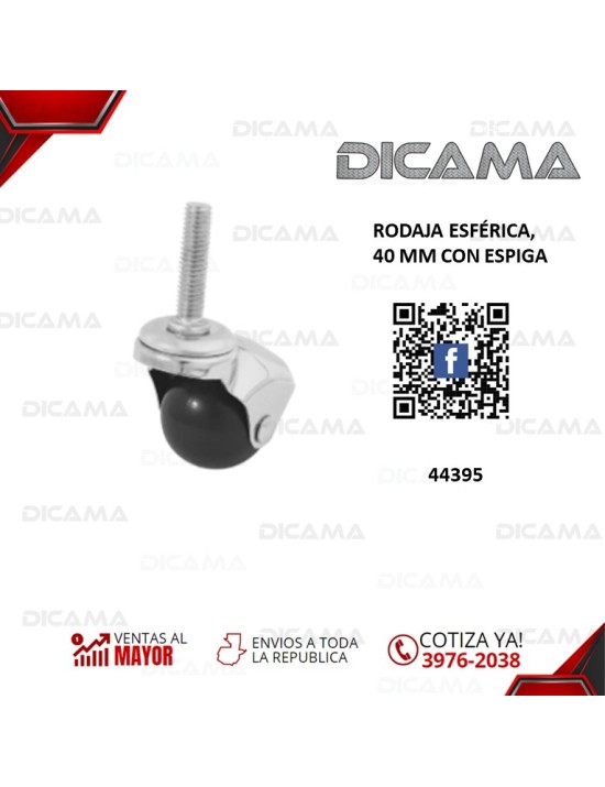 RODO ESFERICA 40 MM CON ESPIGA
