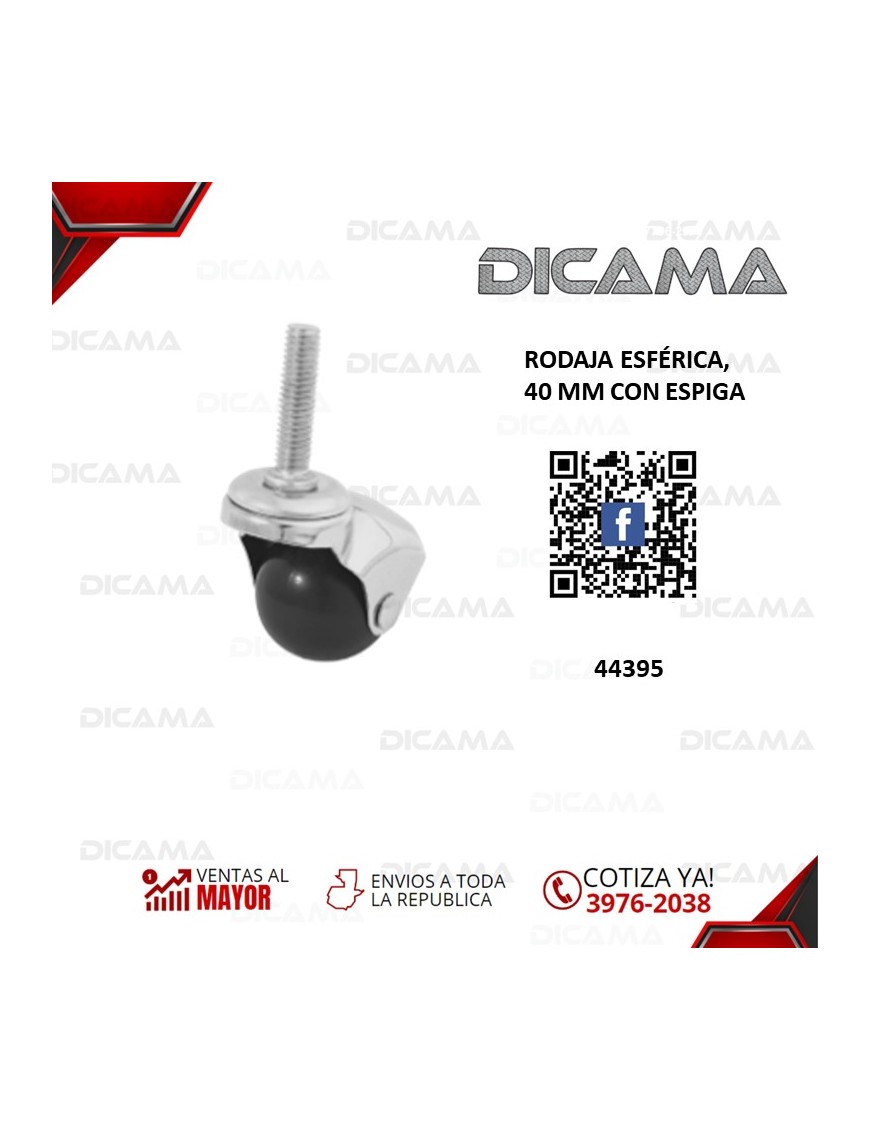 RODO ESFERICA 40 MM CON ESPIGA