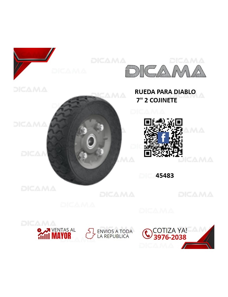 RUEDA 7" PARA DIABLO 2 COJINETE