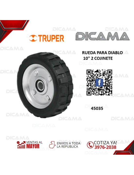 RUEDA 10" PARA DIABLO 2 COJINETE