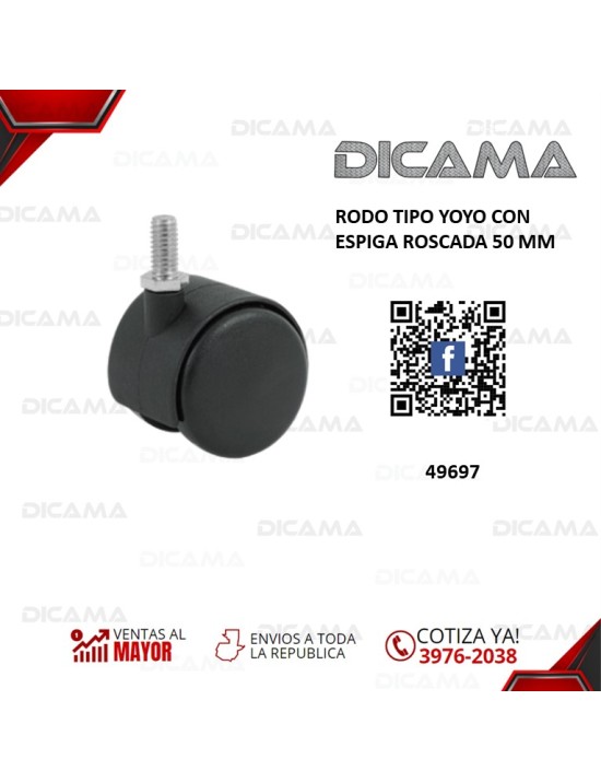 RODO 50 MM TIPO YOYO CON ESPIGA ROSCADA
