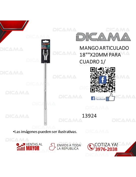 MANERAL RAIZ 1/2" 18"X20MM