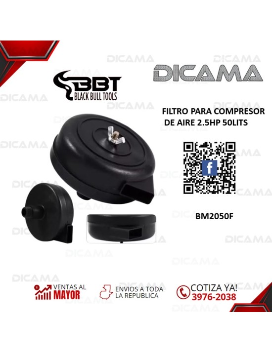 FILTRO PARA COMPRESOR DE AIRE 2.5HP 50LITS
