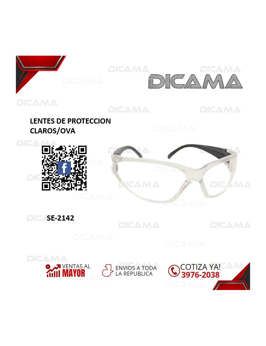 LENTES DE SEGURIDAD CLAROS/OVA