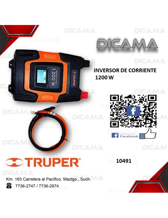 INVERSOR DE CORRIENTE 1200 WATTS