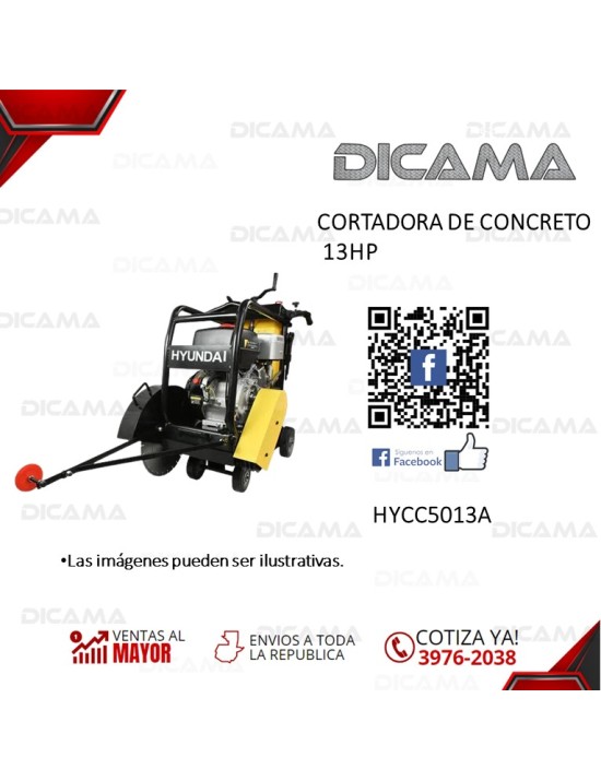 CORTADORA DE CONCRETO 13HP