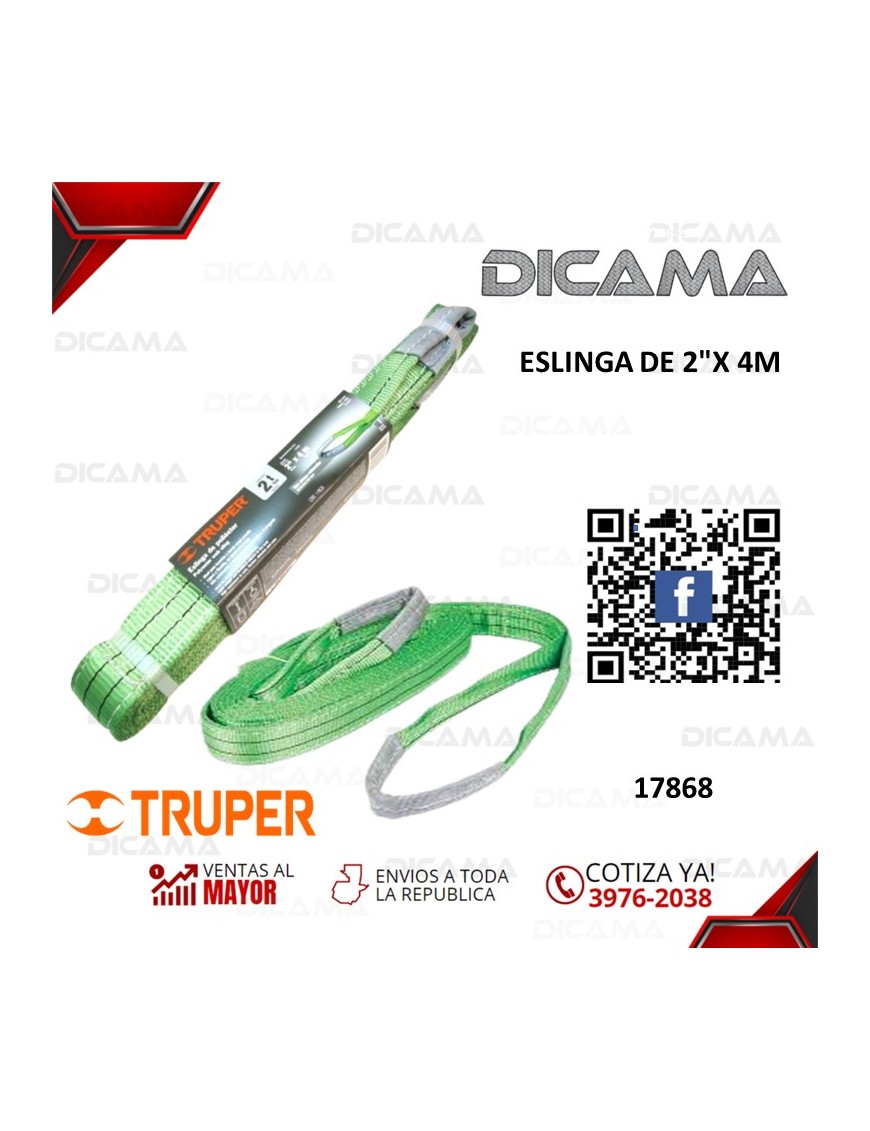 ESLINGA DE 2"X 4M