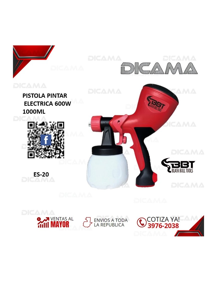 PISTOLA PINTAR ELECTRICA 600W 1000ML
