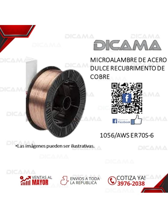 MICROALAMBRE DE ACERO DULCE RECUBRIMENTO DE COBRE