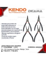 PINZA 7" 4 PZAS SACA SEGUROS