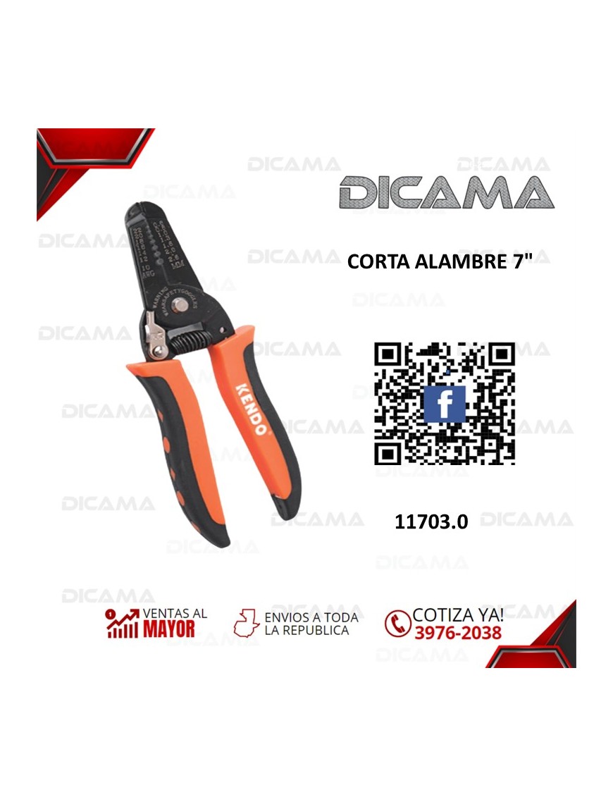 PINZA 7" CORTA ALAMBRE