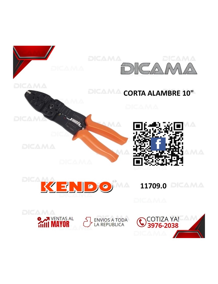 PINZA 8" CORTA ALAMBRE