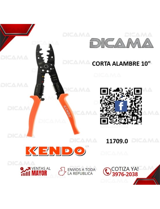 PINZA 10" CORTA ALAMBRE