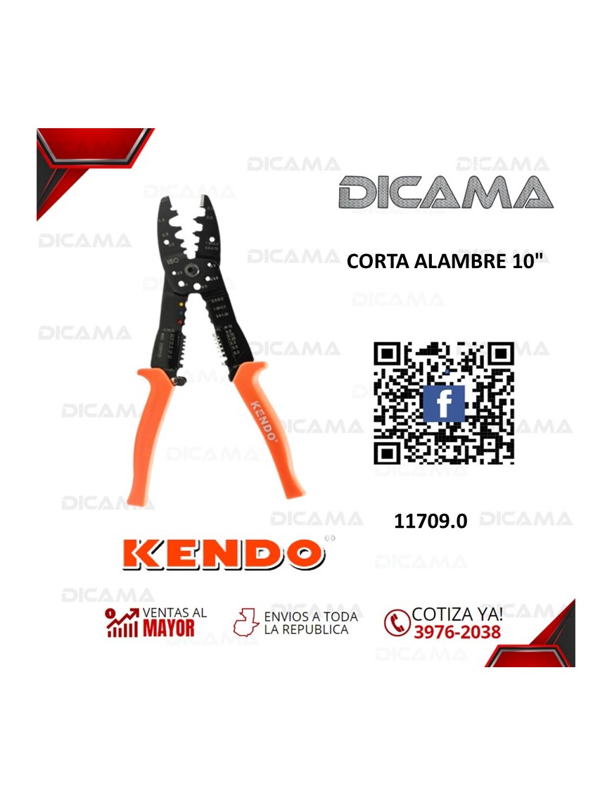 PINZA 10" CORTA ALAMBRE