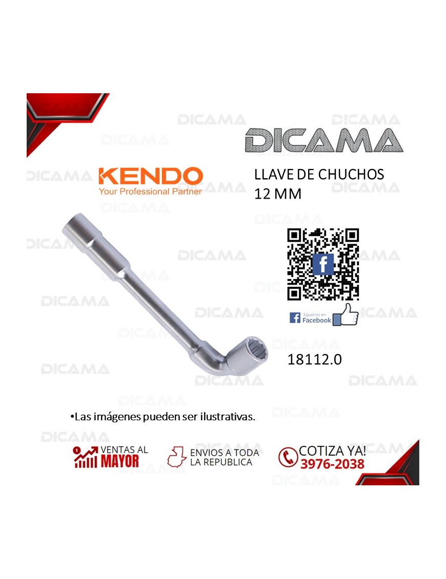 LLAVE DE CHUCHOS EN L 12 MM