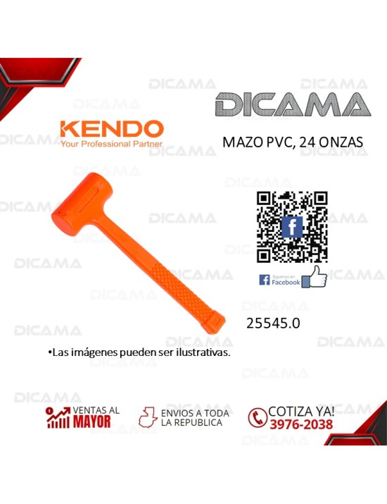 MAZO PVC, 24 ONZAS
