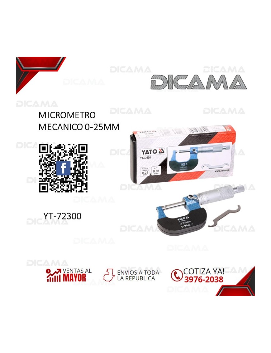 MICROMETRO MECANICO 0-25MM
