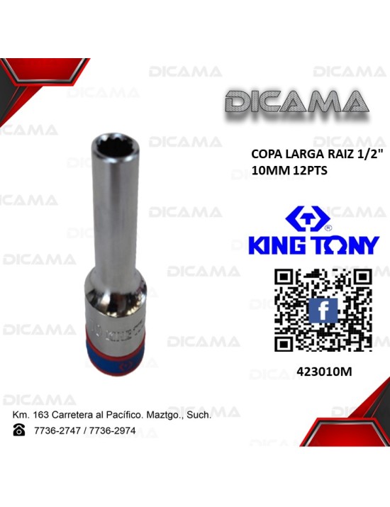 COPA RAIZ 1/2" 10MM LARGA 12PTS